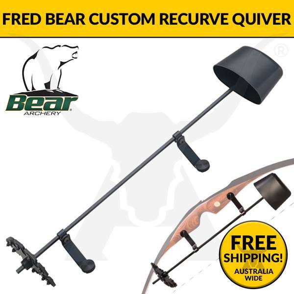 Bear Archery Fred Bear Custom 7 Arrow Recurve Bow Quiver For Bow