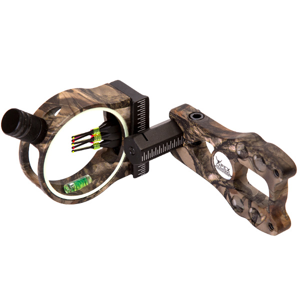 New Camo Fibre Optic Bow Sight For Compound Bow W Led Light Hunting Archery Apex Hunting 4668