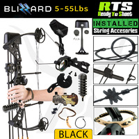 55lbs RTS Apex Blizzard Compound Bow Kit Right Handed Right Handed / 55lbs / Black